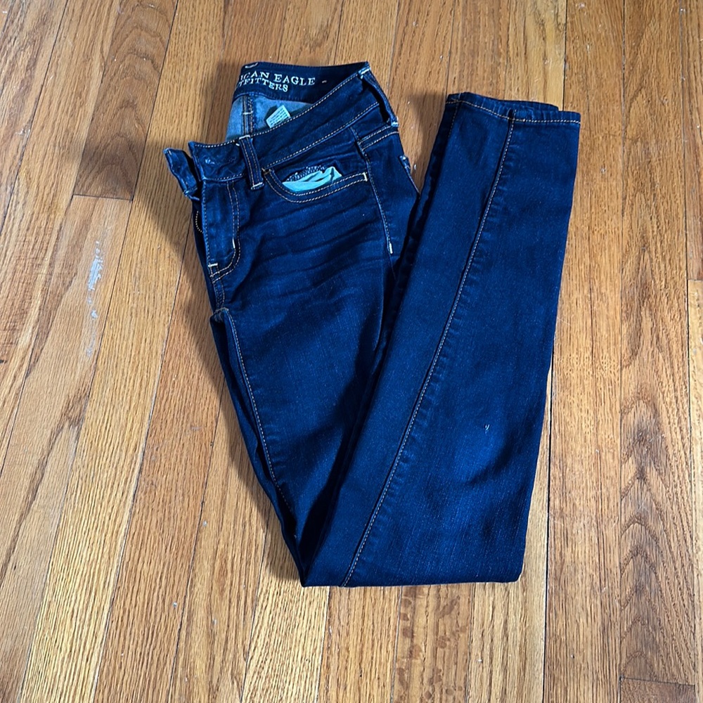 Dark blue American Eagle jegging